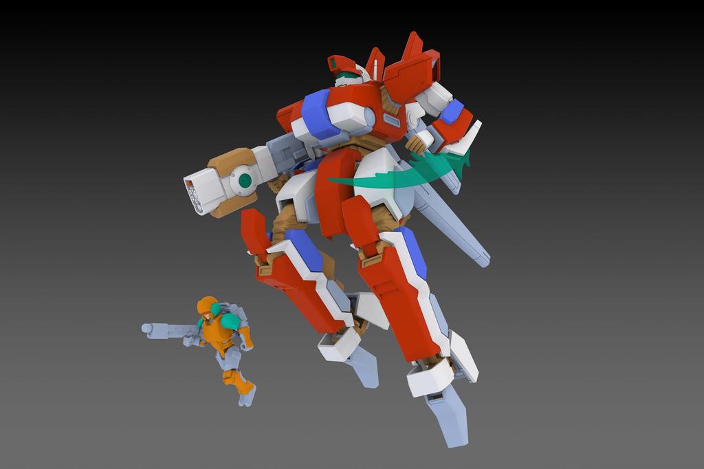 PLUM 5-inch Mechanism Wolf Fang Kuga 2001 TYPE02 Tenrai 2P COLOR 1/35 Scale Pre-Colored Plastic Model Kit PP231 (Robot)