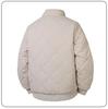 Men's 2025 Cross-border Diamond Plaid Stand Collar Jacket - Autumn/Winter Warm, Velvet-Lined Cotton Coat