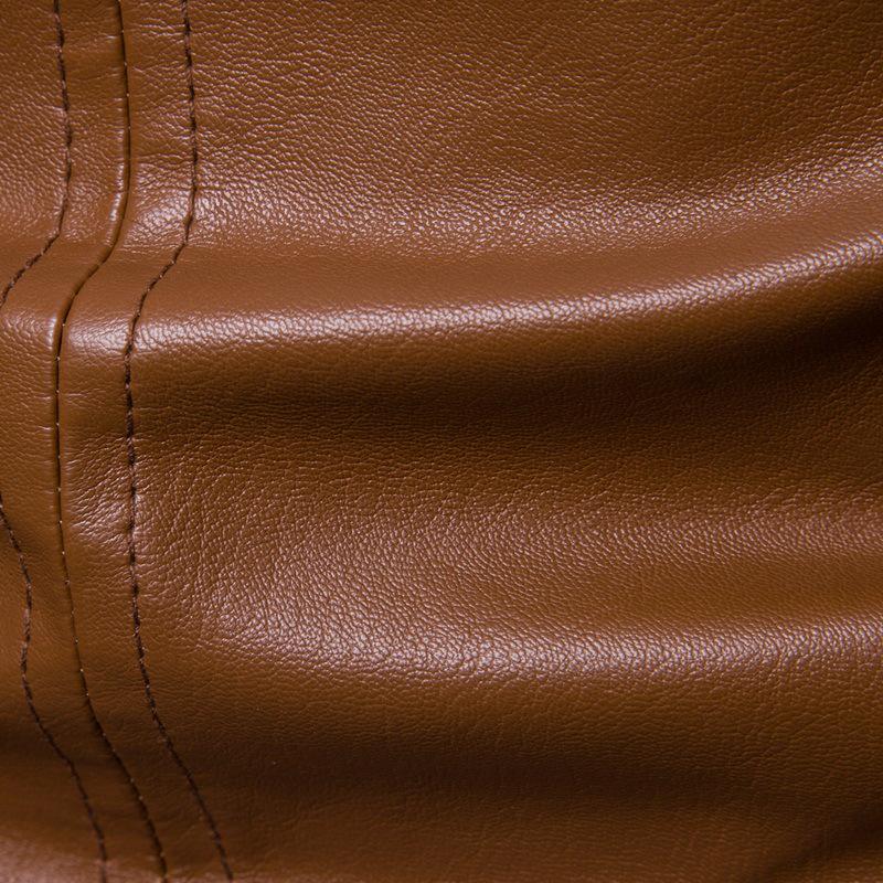 2021 Men's Single-Breasted Washed Leather Suit Jacket Youth Outerwear