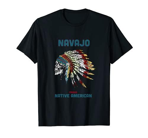 Navajo Tribe Native American Indian Retro Vintage Skull Chi T-Shirt