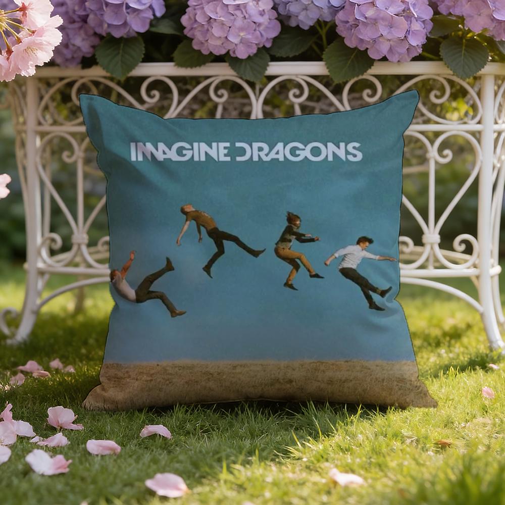 I-Imagine D-Dragons Cushion Cover Home & Car Dual-Scene Pillow Cover: Reversible for Premium Comfort