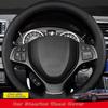 Suzuki Baleno 2016 2017-2019 Alivio 2015-2019 2018 için Özelleştirilebilir Mikrofiber Deri Kendin Yap Araba Direksiyon Simidi Kılıfı Araba Aksesuarları