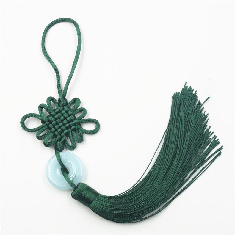 6 Plates Of Small Jade Pieces Chinese Knot, Car Chinese Knot Pendant, Vertical Fringed Ear Pendant