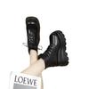 Buty cos z koturnem podwyższające 10 cm podeszwa typu muffin Buty Martensa wiosna i jesień Styl brytyjski Krótkie buty Damskie krótkie buty Buty podwyższające