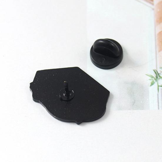 Cartoon Cat Enamel English Letter If I Fits I Sits Brooch Pin Collar Badge Decor