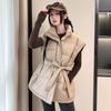 Waist Cotton Clothes Vest Vest Women's Autumn and Winter New Stand-up Collar Year Loose Fashion Thickened Foreign Style Coat