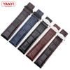 Genuine Leather Bracelet 19mm 20mm 22m for Tag Heuer Watchband Men Wristwatches Band Accessories Fold Buckle Leather Watch Strap