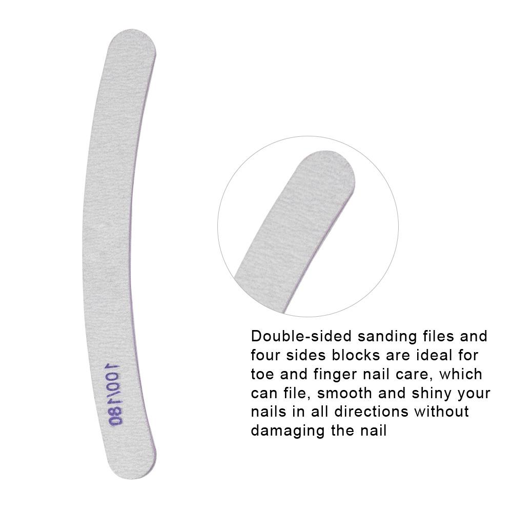 Professional Nail Art Manicure Pedicure Tool Set Nail Sanding Sponge Files Buffer Polisher