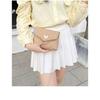 Embroidered Square Shoulder Bag - Korean-Style Crossbody Purse for Women