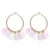 Sequin Flower Colorful Earrings In Alloy For Trendy And Creative Style