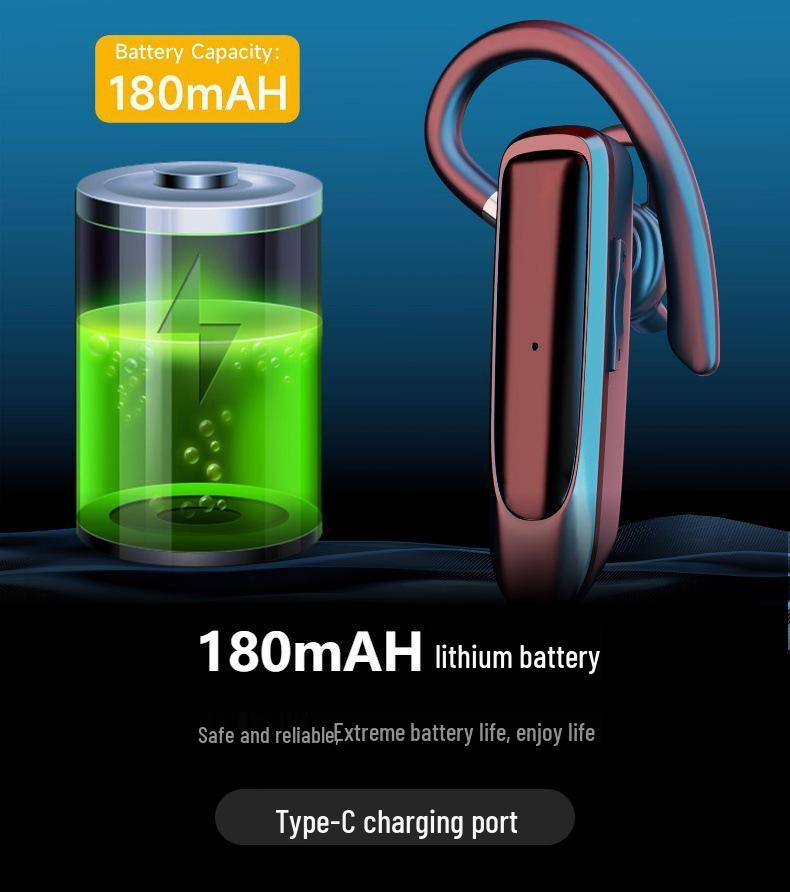 K30 Wireless Bluetooth Clip-on Earphones with Noise Reduction & Voice Call Support