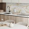 Dekoracyjny Panel Winylowy Samoprzylepny - Do Przedpokoju 100X50 Cm Elegancki Marmur Z Żyłkami