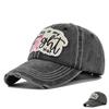 Fight Embroider Baseball Ancient Embroidered Peaked Cap Breast Cancer Ribbon Distressed Sun Hat Curved Brim Hat