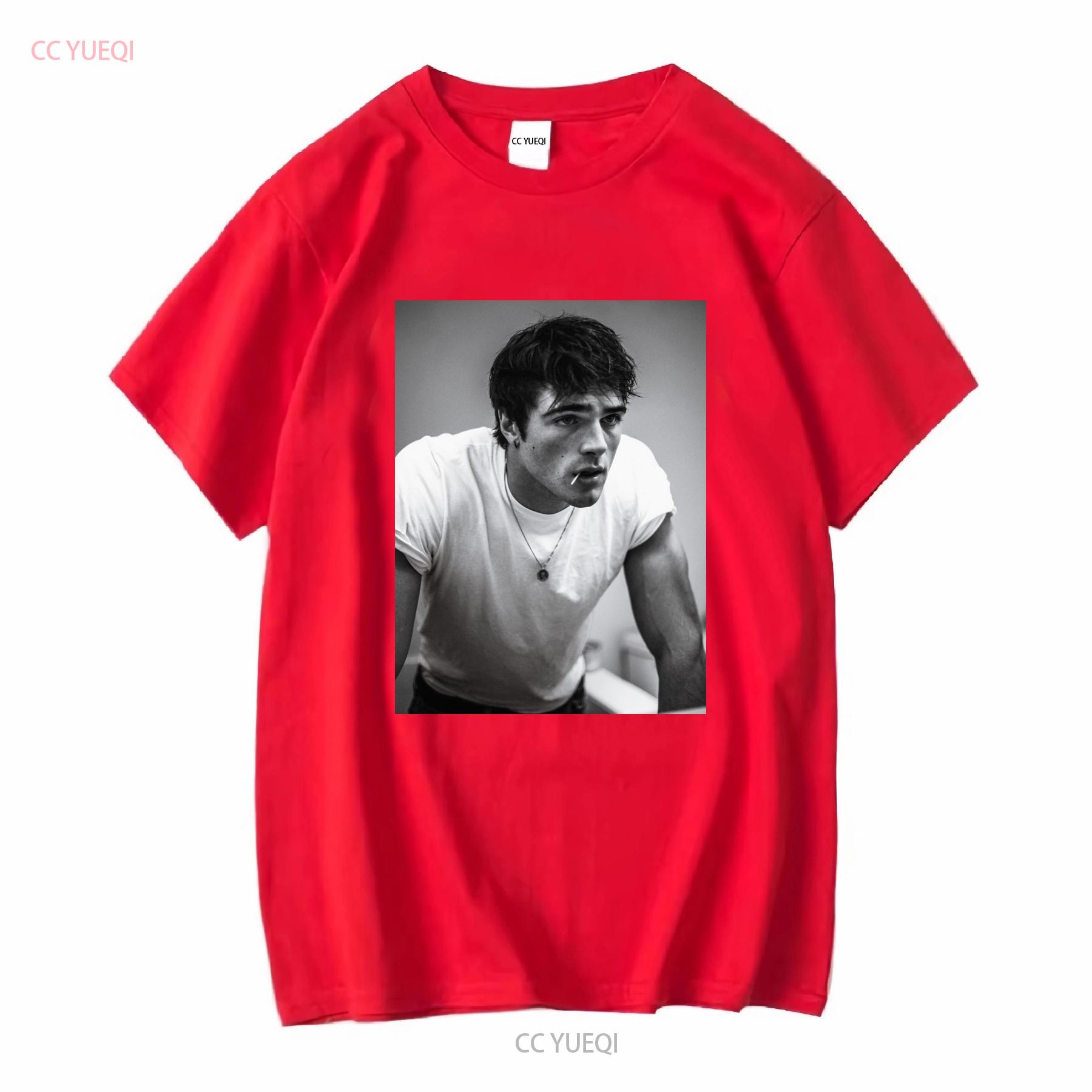 Новый с биркой Джейкоб Элорди Австралийский Актер Будка Поцелуев Футболка с длинным рукавом винтажная Стиранный Универсальный Немного Стильный мужской S