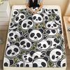Cute Animal Panda Dolphin Print Flannel Blanket High Quality Comfortable for All Seasons Home Decor Warmth and Comfort Perfect for Christmas Gifts