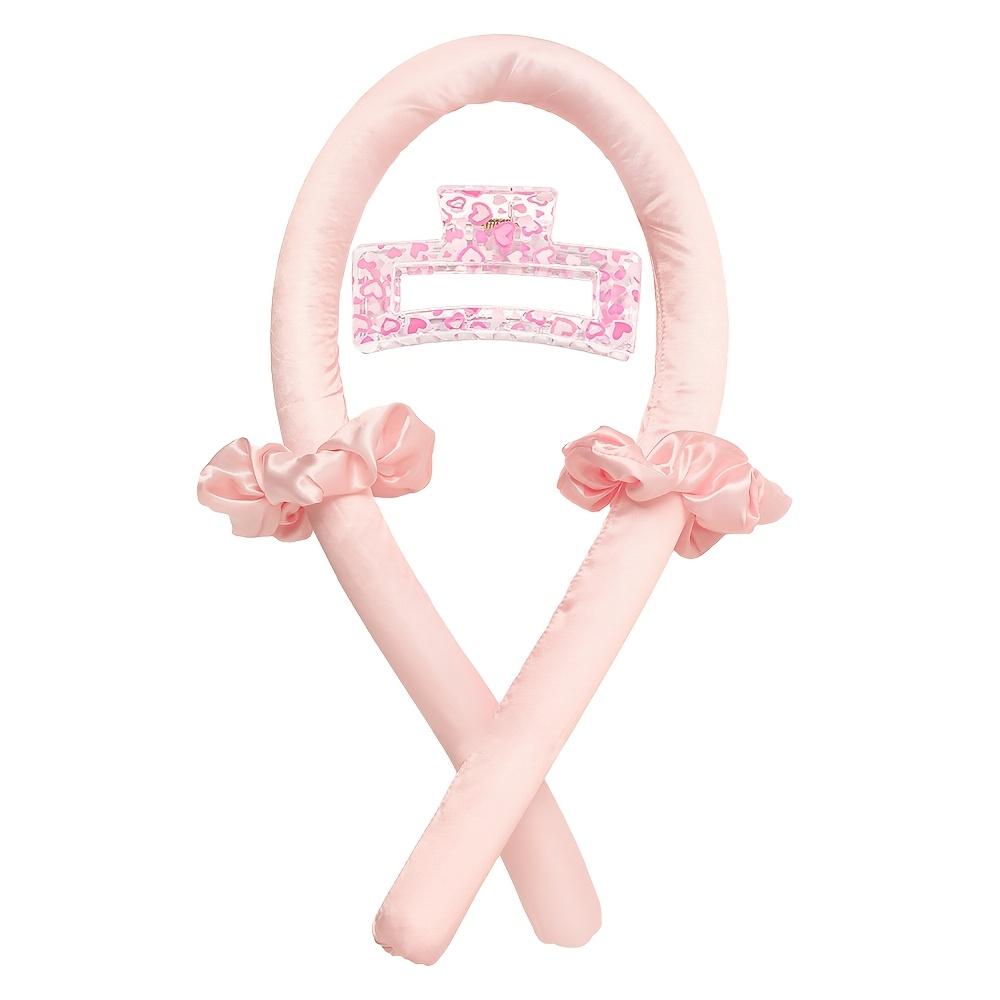 

Sleep Curl Foam Sponge Curler, No Heat Curling Wand with Printed Clips. розовый