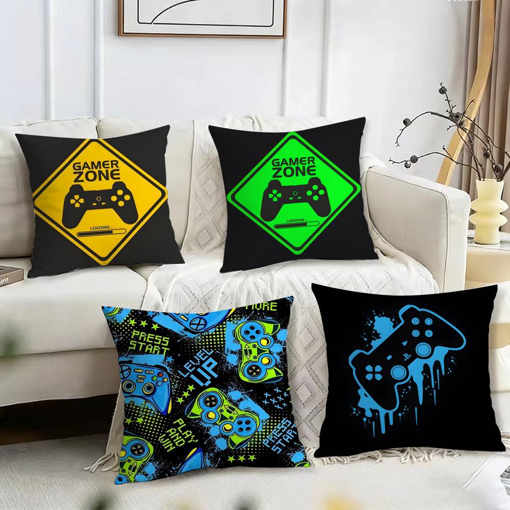 Game handle Cushion Cover Reversible Plush Pillow Cover – For car, sofa, bedroom, perfect as a gift.