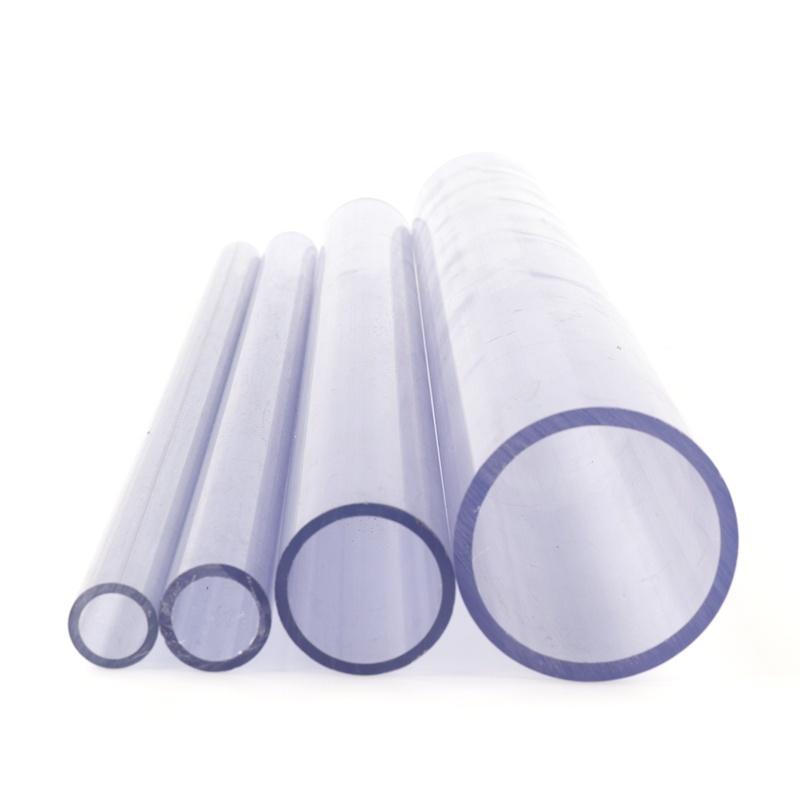 50cm Length 20mm~110mm PVC-U Pipe Water Pipe Garden Irrigation Transparent Tube Fish Tank Aquarium Pipe Drainage System Fittings