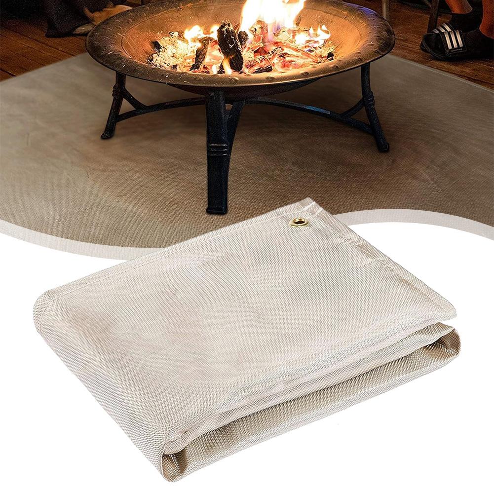 Heat Resistant Fireproof Mat Fireproof Mat Fireproof Stove Grill Mats Washable And Reusable Wood Deck Stove Grill Mats