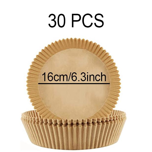 Large Air Fryer Disposable Paper Liner 23cm Non-stick Airfryer Parchment Special Baking Paper for 3-10QT Cooking/Steaming Basket