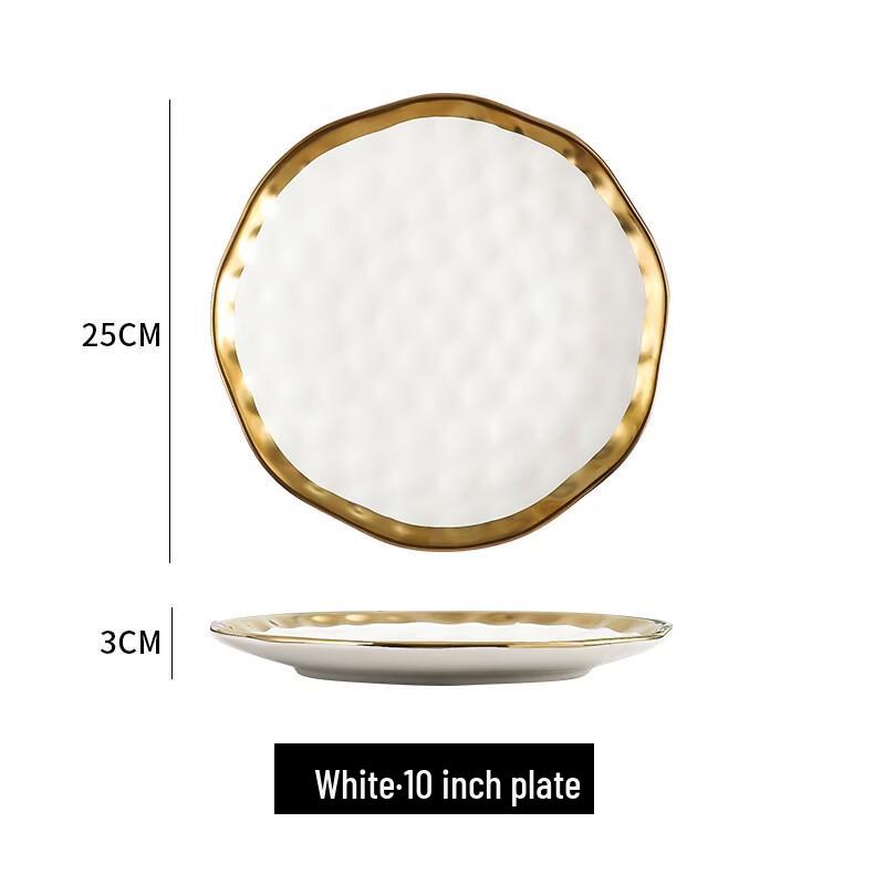 Abay Gold Rim Ceramic Dinnerware Set