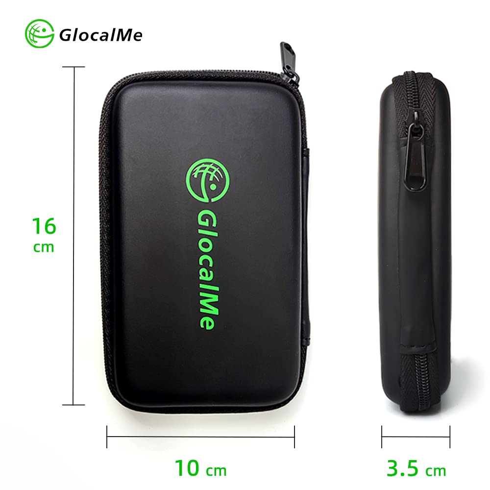 GlocalMe Travel Case a Storage Case and Protective Cover for GlocalMe Mobile Router G4 Includes Mesh Pockets for Storing Cords and [Official Sales],