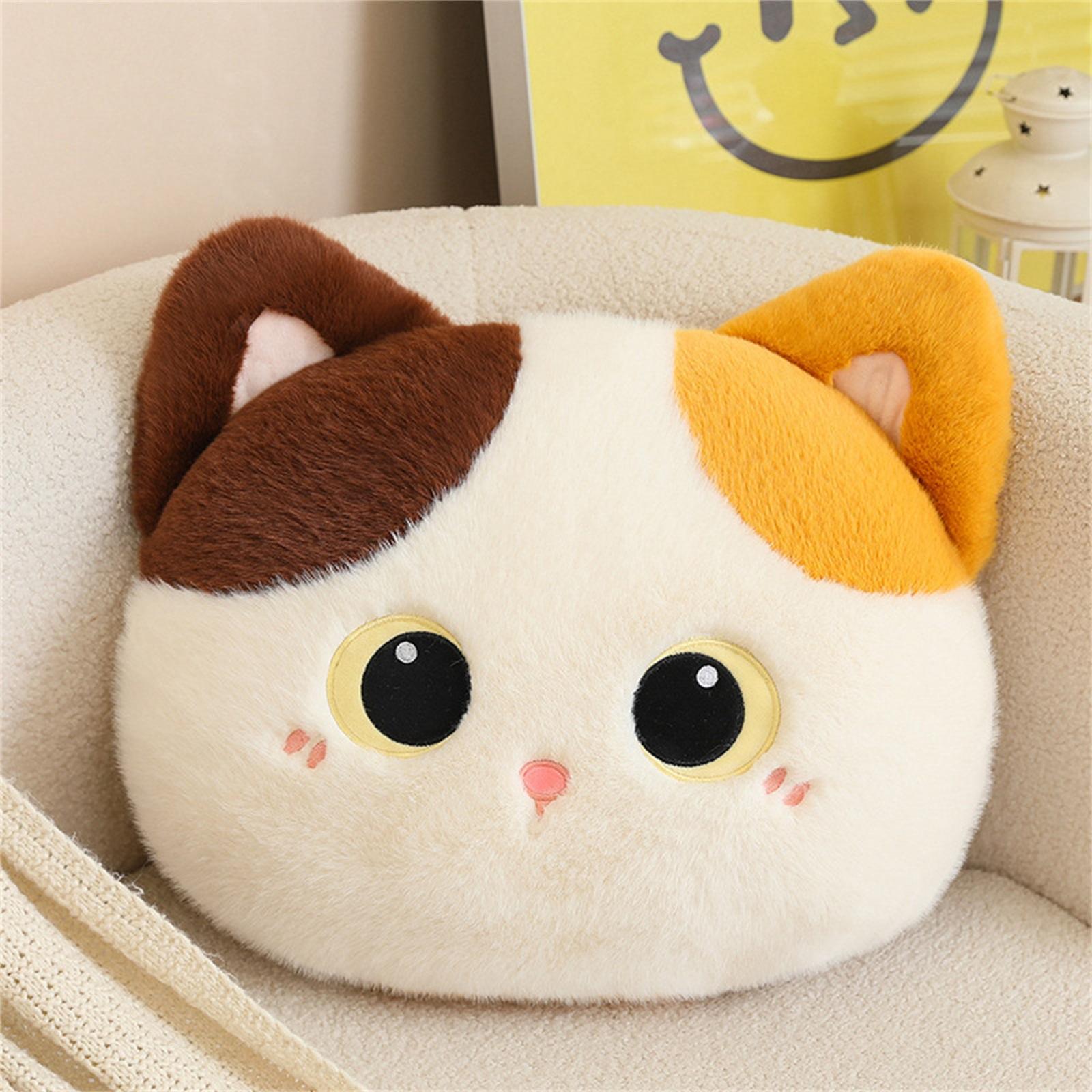 

Soft And Cute Head Pillow, Adorable Cartoon Sofa Chair Plush Backrest Pillow One Size