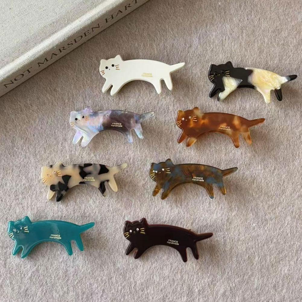 Cute Cartoon Cat Handmade Hairpin Hair Clip Versatile Cute Bangs Hair Accessory for Girls