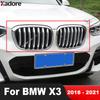For BMW X3 2018  Matte Car Front Center Grille Grill Cover Trim Racing Grills Molding Garnish Strip Exterior Accessories