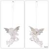 4pcs Christmas Angelic Decorations Acrylic Angelic Hanging Decorations for Festival Season Christmas Embellishment