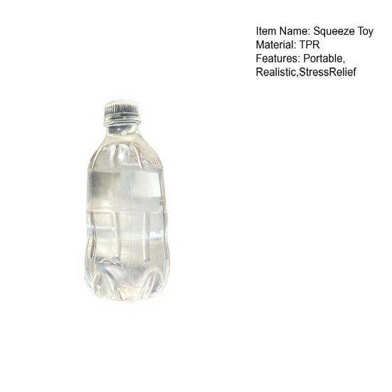 DYS Simulierte Wasserflasche Quetschspielzeug, TPR Dehnbares Stressabbau Fidget, Mini-Dekompressionsspielzeug gegen Angst, Tragbares Schreibtisch-Sensorik-Werkzeug
