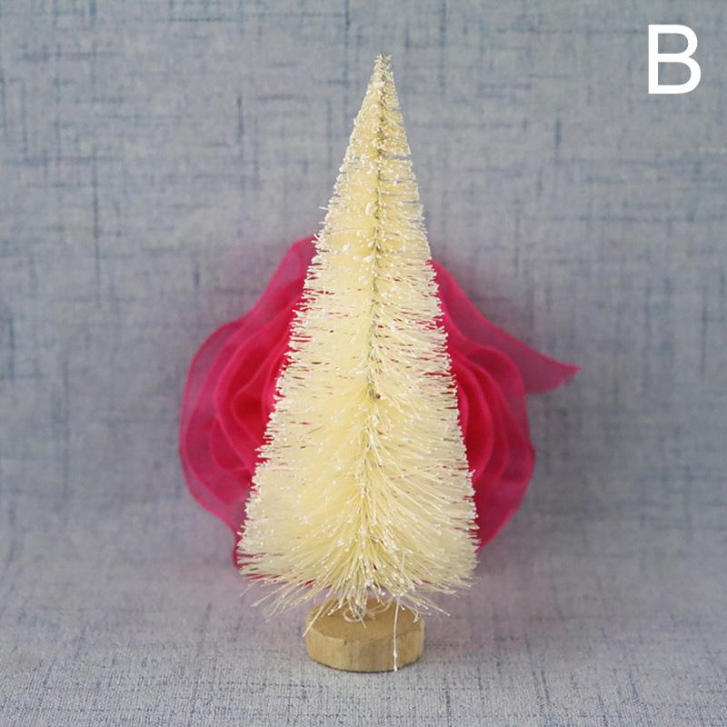 

1 шт. новогодний декор сосна мини рождественская елка искусственные деревья украшения вечеринка праздничные принадлежности 4.5cm белый