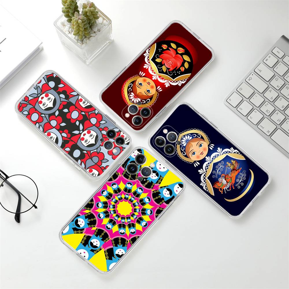 Russian Dolls Matryoshka Cute Case For Iphone 17 16 15 Pro Max 11 12 13 14 Pro Plus Phone Cover