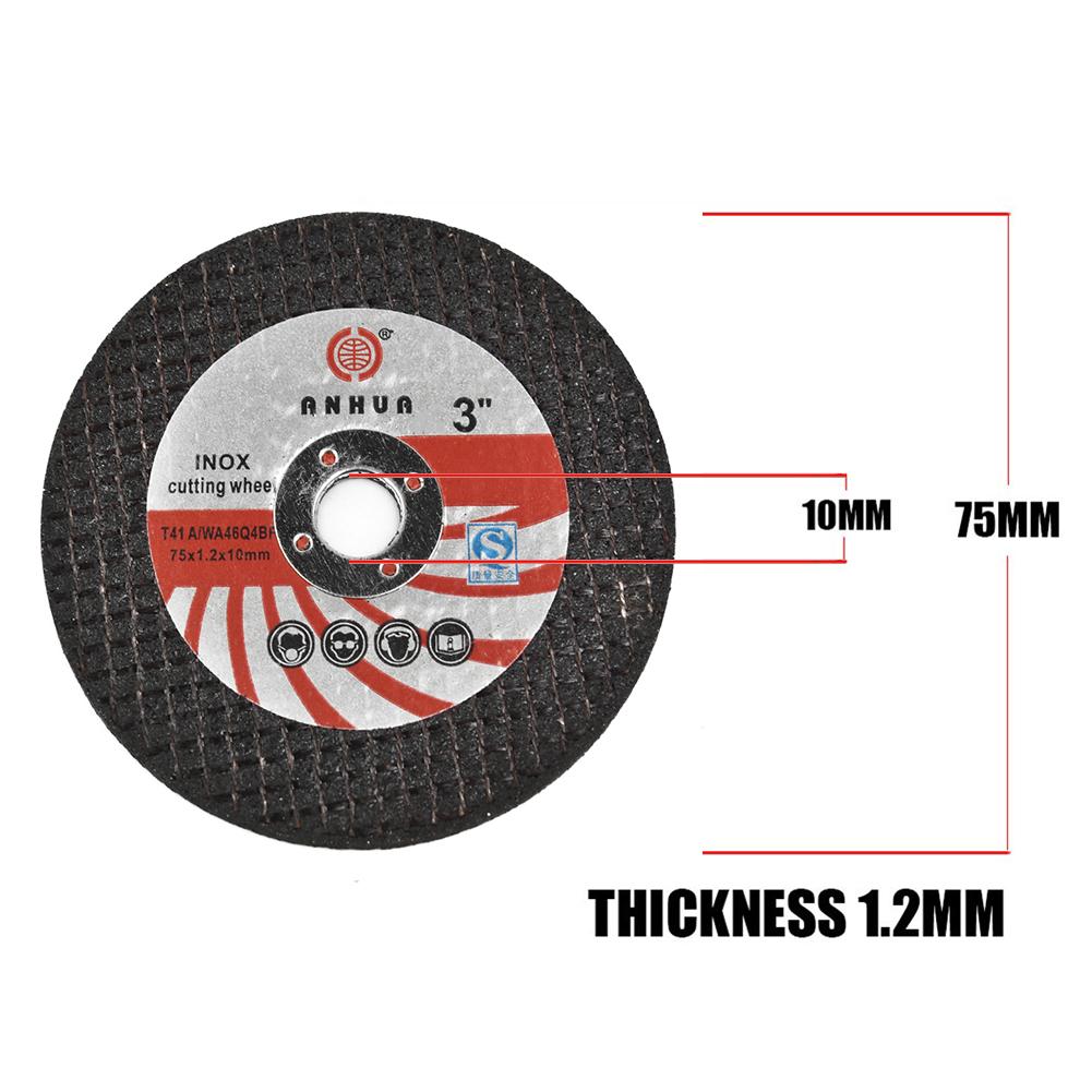 15pcs Mini Angle Grinder Cutting Disc Grind Disc Resin 10mm Bore Cutting Disc Wheel Multifunction Power Tool Accessories