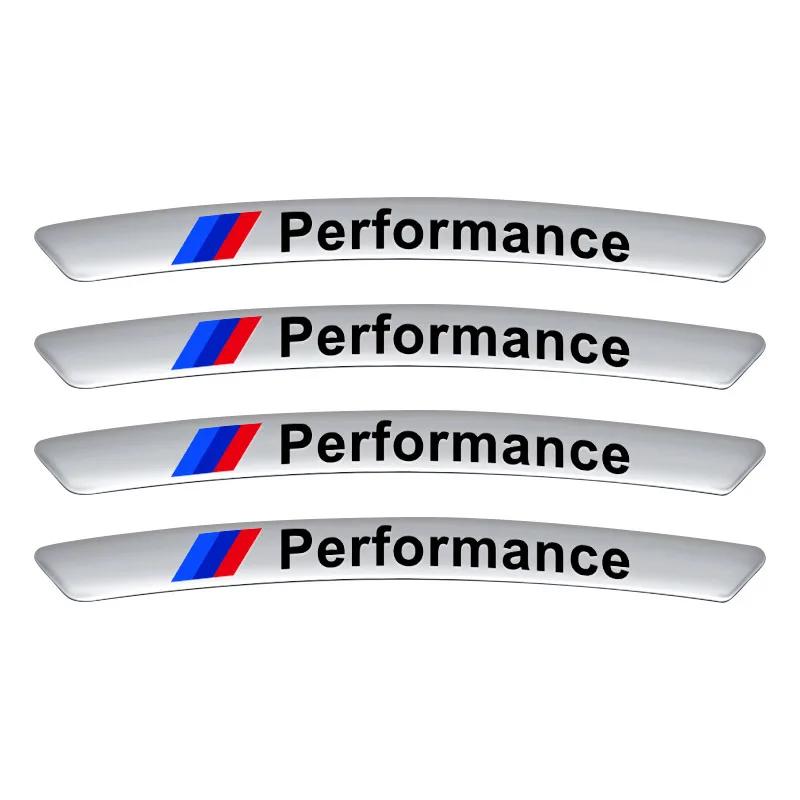 XOFDE1 4Pcs Car Wheel Badge Sticker Emblem Decoration For BMW E36 E46 E90 E60 E39 F30 F10 F20 X5 E70 E53 G30 E91 E92 E93 E87 E83 F25