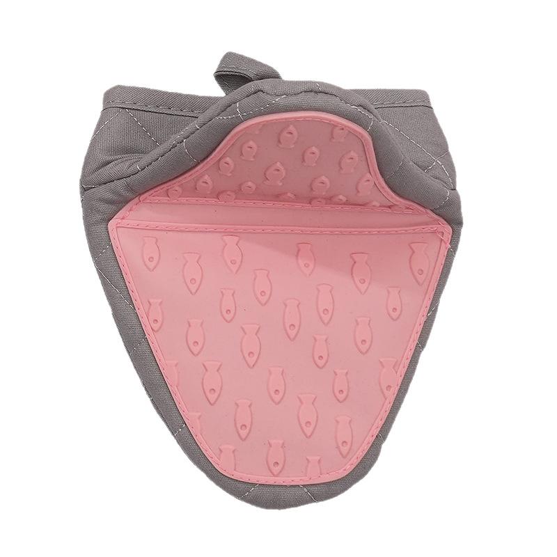 Verbrühschutz-Handschuhe, Silikon-Dicker Topf-Isoliergriff, Hitzebeständig für Backofen, Mikrowellenherd, Handschutz