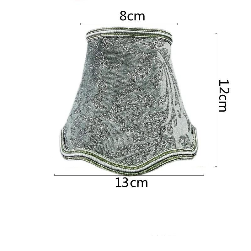 European Style Chandelier Lamp Shade Modern Clip On Droplight Wall Lamp Simple Chandelier Clip Fabric Drum Lamp Shade DIY Decor