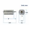 Ff-180-2290 Motor Dc 2.4V-7.4V High Speed Mini 20Mm Metal Brush Motor For Electric Shaver Toy Car Boat Model
