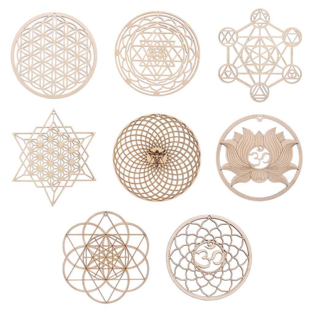 Flower of Life Shape Slice Wood Base Wooden Wall Sign Flower Of Life Energy Mat Flower of Life Shape Slice Wood Base Wooden Wall Sign Flower Of Life Energy Mat