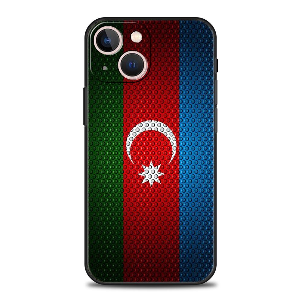 

Азербайджан Флаг Роскошный Чехол для Телефона Cover Для iPhone 16 15 14 13 12 11 Pro Max 8 7 Plus XR XS Max Ударопрочный Мягкий Чехол Coque Сумки iPhone 8 7