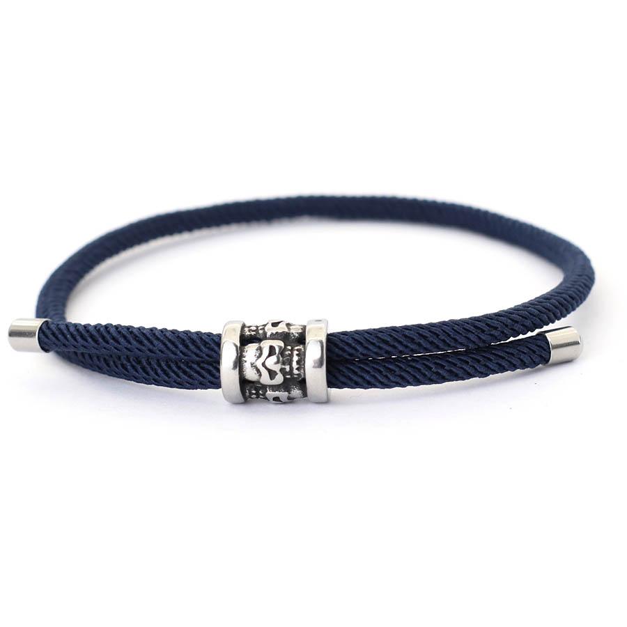 Simple Fashion Stainless Steel Adjustable Hand Rope Silver Color Jewelry Men and Women Hand Jewelry Gift Party Jewelry