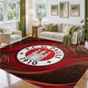 Alfombra de Terciopelo de Cristal con Diseño de Fútbol del Fulham, Alfombrilla Decorativa Suave para Dormitorio y Entrada