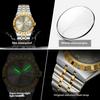 Top Brand Luxury Ultra-thin Men's Watch Diamond-encrusted Waterproof Luminous Quartz Watch