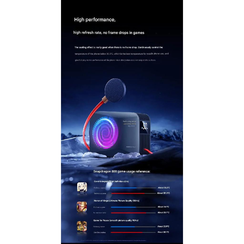Liquid-cooled integrated radiator Nishen mobile phone radiator water-cooled semiconductor cooling 50W refrigerati