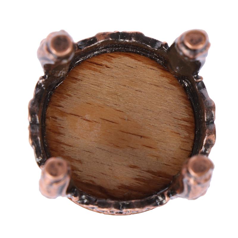 1:12 Dollhouse Miniature Furniture Wooden Round Kitchen Side Table And Stool