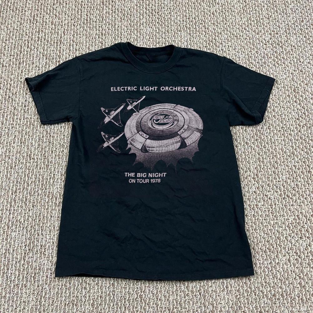 

1978 ELO Electric Light Orchestra The Big Night On Tour S to 4XL T-shirt Unisex T-Shirt XL