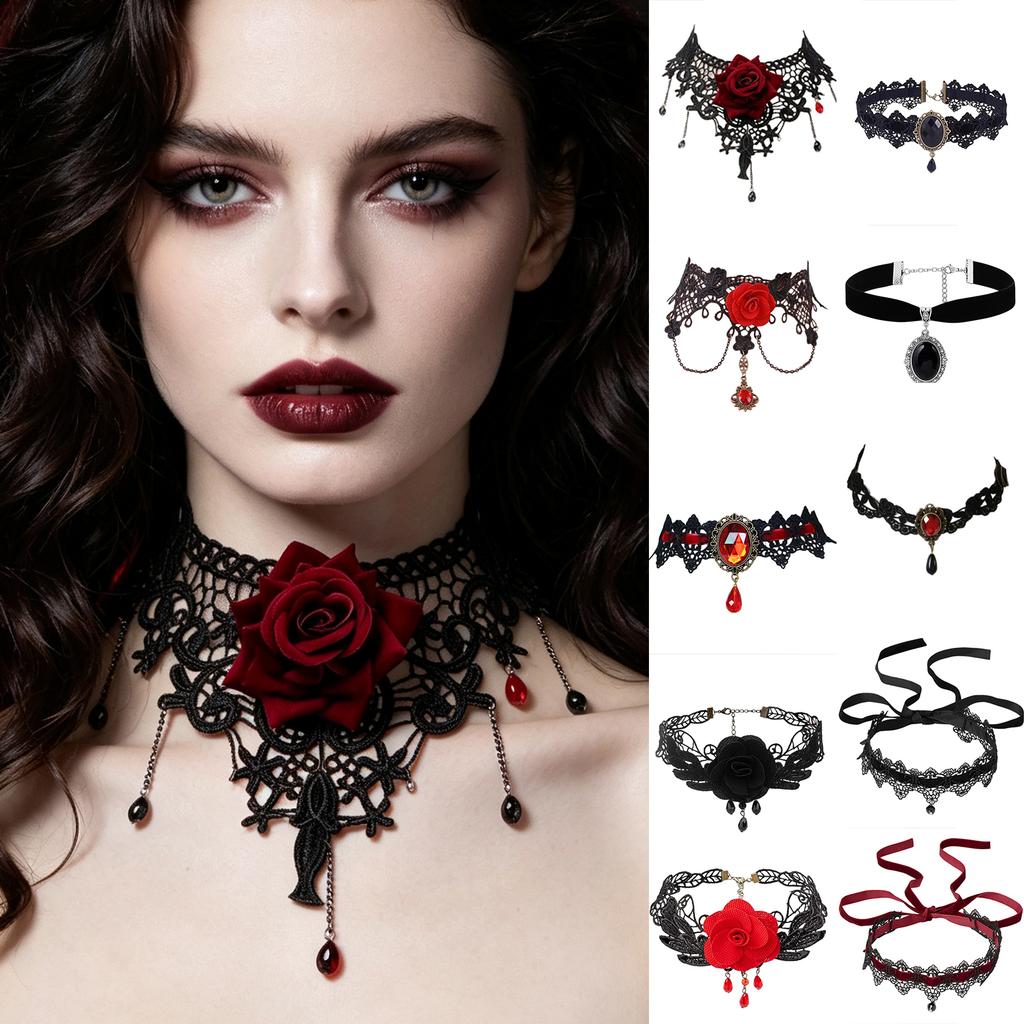 Bride Lace Necklace - Costume Accessory for Women