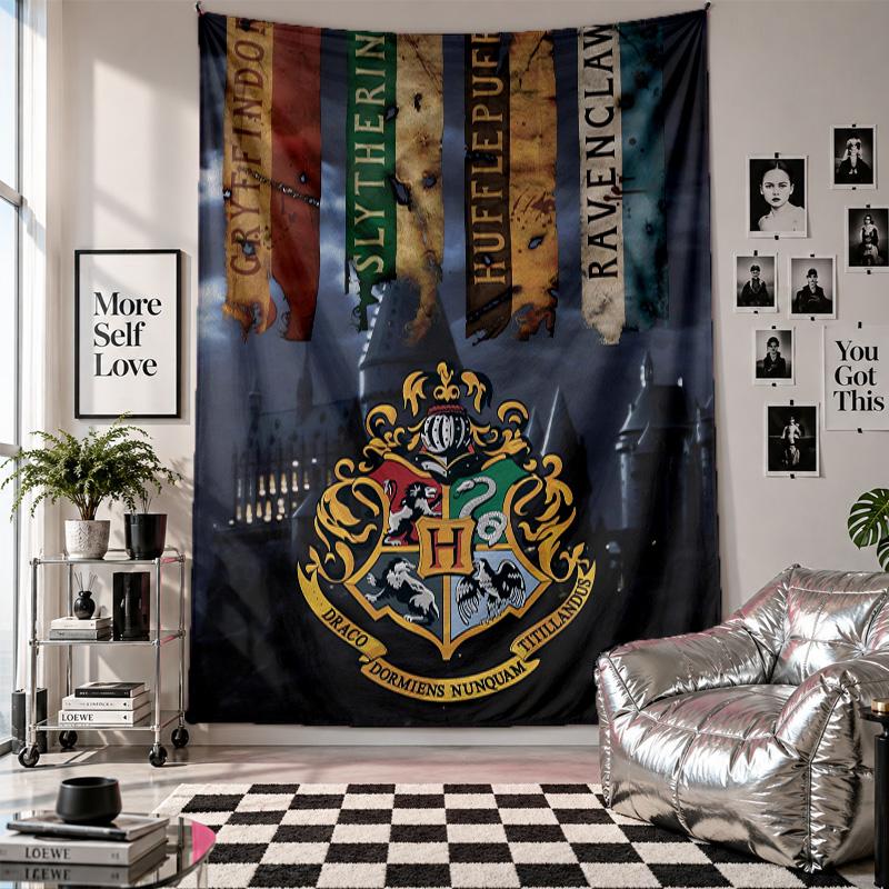 Wall TapestryWizarding World Art Hanging Cloth Decorative Background Cover for Room Decoration