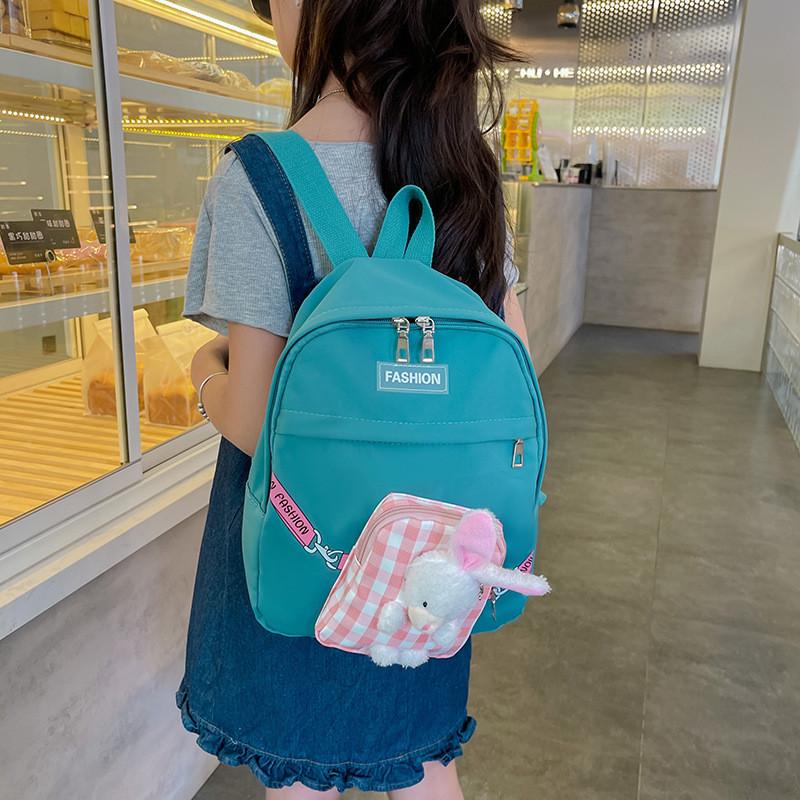 Cute Colorful Bunny Backpack For Kids Stylish Durable Oxford Fabric Preschool Bag