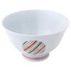 Saikai Pottery Hasami Porcelain Rice Bowls, Dyed & Brocade Design, Set of 5, 13351